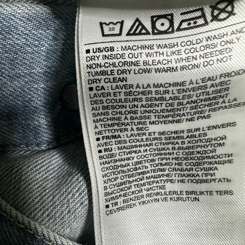 Gap 1969 Denim Jacket Medium Tall M/T Classic Blue Jean Western 100% Cotton - Picture 5 of 12